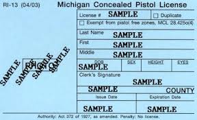 concealed carry michigan
